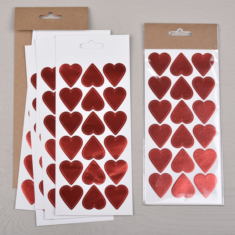 Klistremerke ∙ HJERTE ∙ Rød