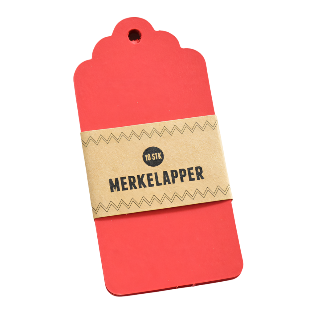 Merkelapp ∙ GAMMELDAGS ∙ Rød