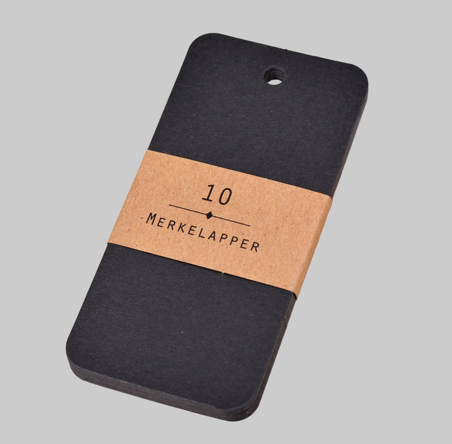 Merkelapp ∙ MONO ∙ Sort