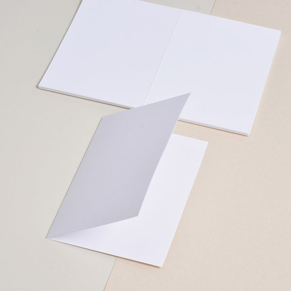 Doble kort 157x220mm ∙ BRILLIANT WHITE ∙ 10 stk