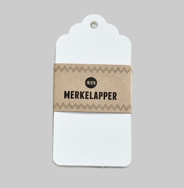 Merkelapp ∙ GAMMELDAGS ∙ Hvit