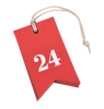 Merkelapp ∙ 1-24 ∙ Rød