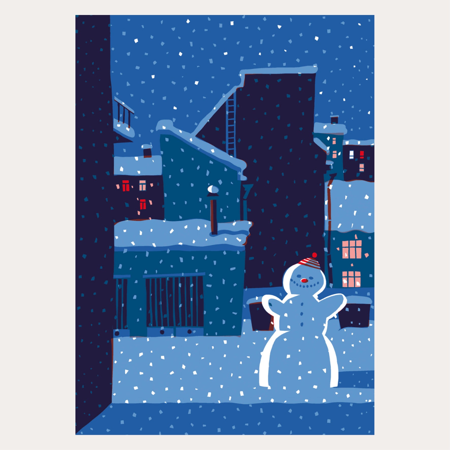 Julepostkort ∙ Lumiukko