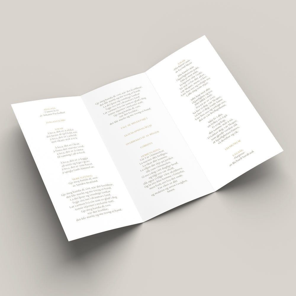 
                      
                        Vielsesprogram A4 (Trifold) ∙ MARIA
                      
                    
