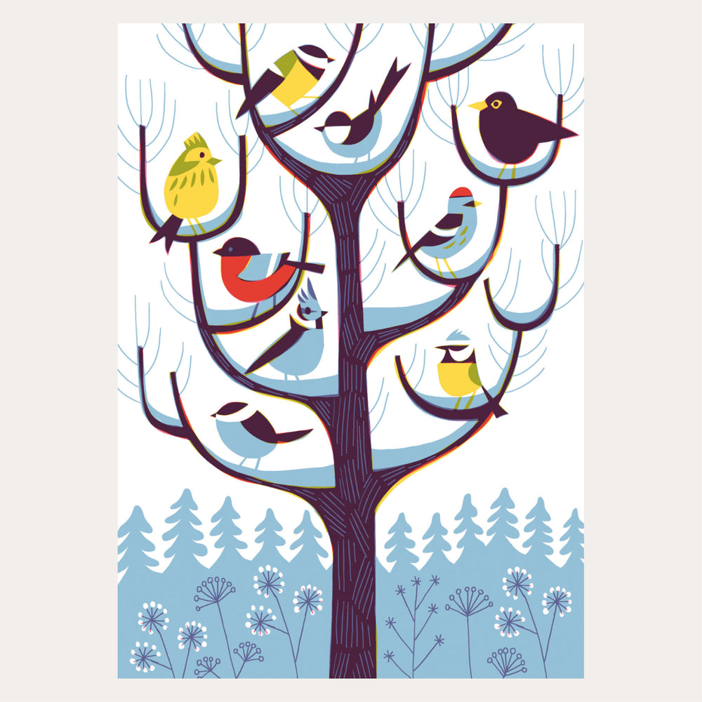 Julepostkort ∙ Talvipuu