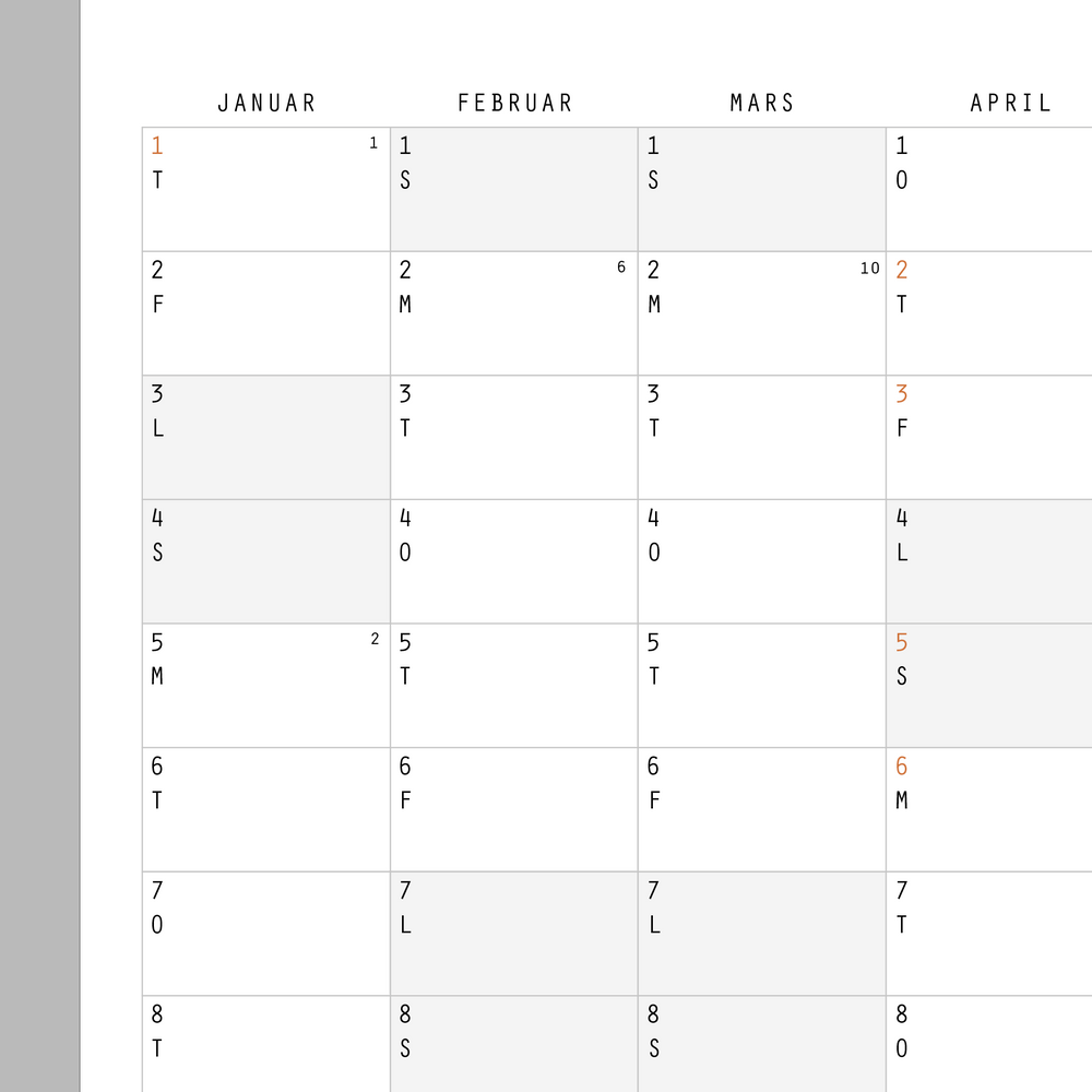 
                      
                        Veggkalender 2026
                      
                    