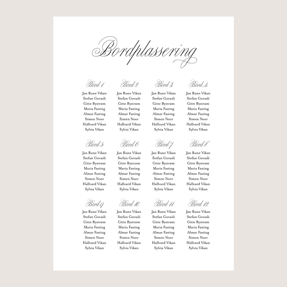 
                      
                        Bordplan ∙ ANETTE
                      
                    