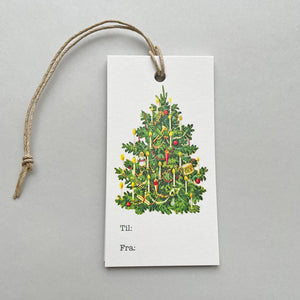 Merkelapp ∙ RETRO ∙ Juletre