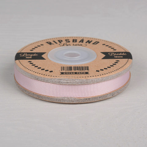 Ripsbånd 10 mm ∙ Lys rosa