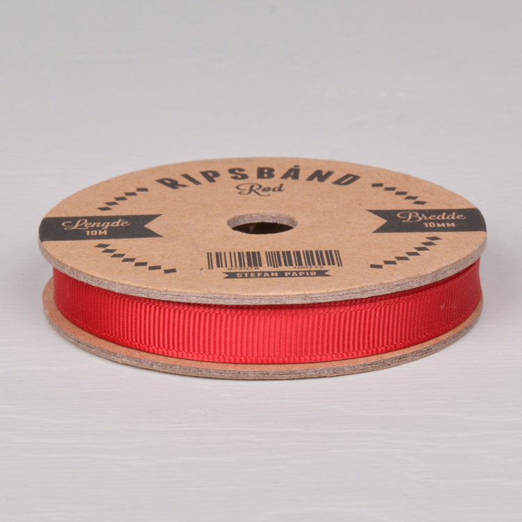 
                      
                        Ripsbånd 10 mm ∙ Rød
                      
                    